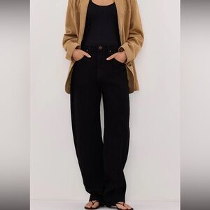 DISSH Liv Black Denim Barrel Leg Jean